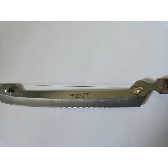 Vintage Vernco Stainless Steel Kitchen Multitool Japan Wood Handle Cheese Slicer - Picture 2 of 2